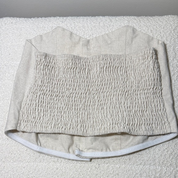 Cider Cream Button-Up Crop Top - Picture 3 of 4